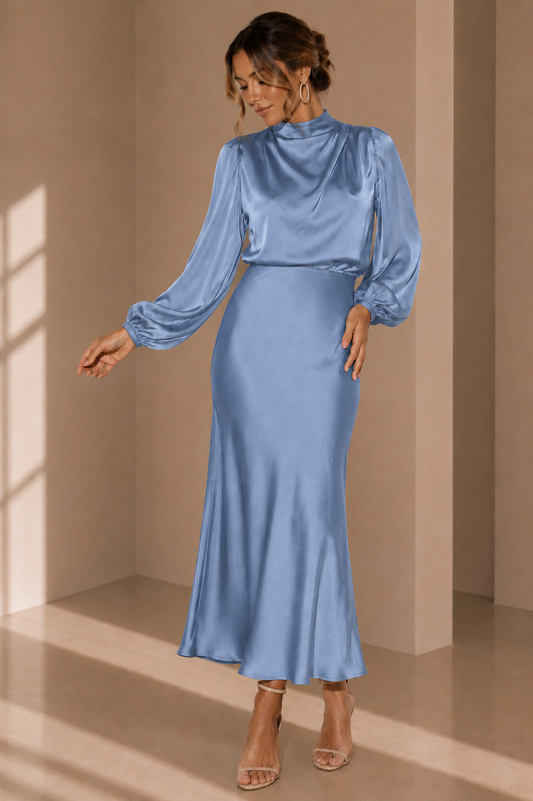 Marlene Satin Maxi Dress