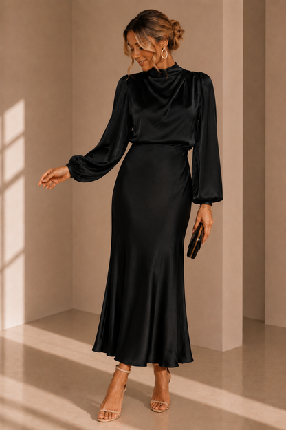 Marlene Satin Maxi Dress