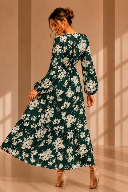 Mila Floral Lace Midi Dress